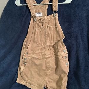 Old Navy Tan Shortalls